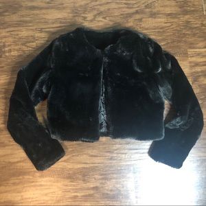 Faux Fur Cropped Jacket